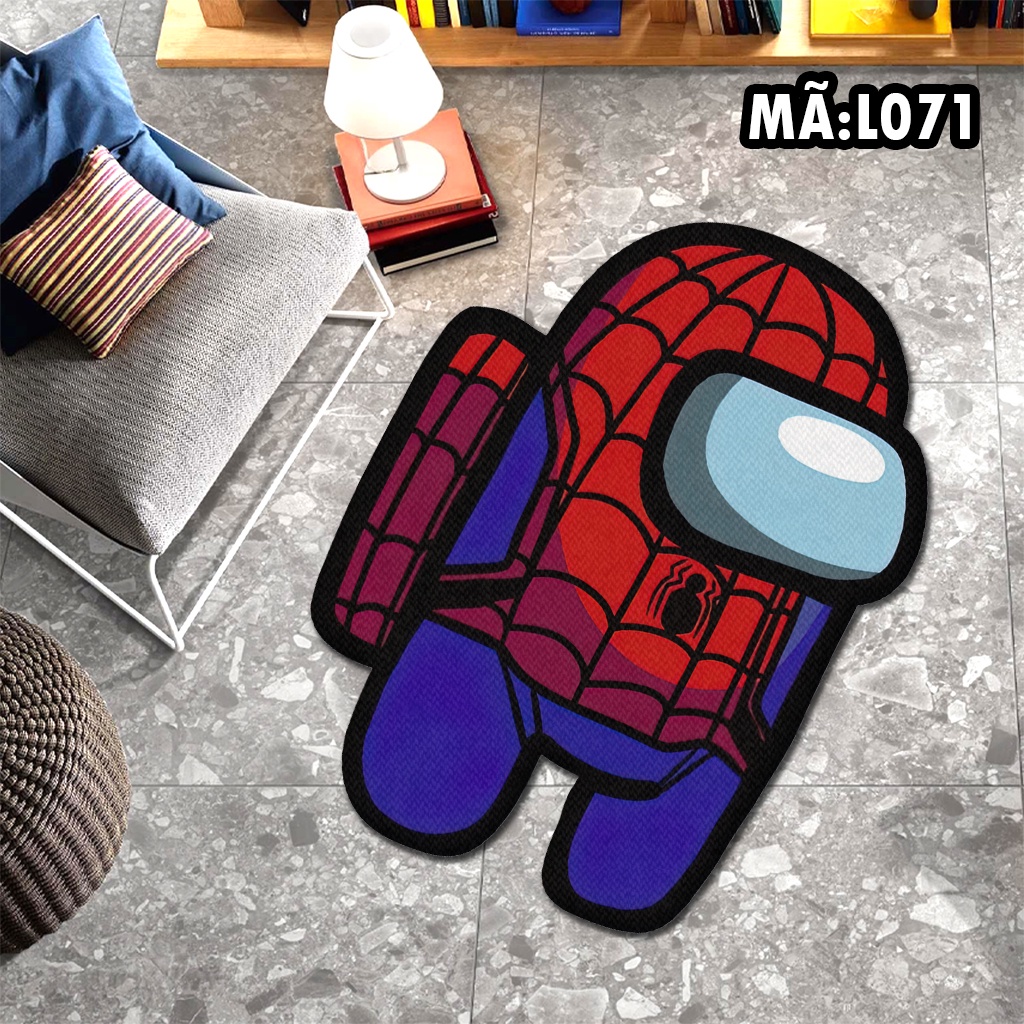 Thảm Trang Trí Gaming Among Us Marvel Spider Man người nhện Decor Góc Học Tập Làm Việc Phòng Ngủ Phòng Khách Văn Phòng