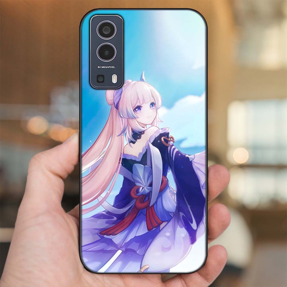 Ốp lưng Vivo Y72 5G viền đen in hình Sangonomiya Kokomi Genshin Impact