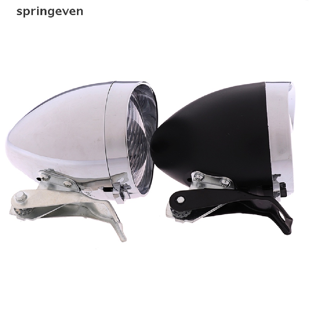 Đèn Pha LED 3 Bóng Phong Cách Vintage Cho Xe Đạp