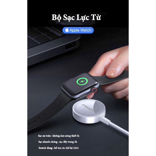 Dây sạc đồng hồ iWatch Pisen TS-C01W Chính Hãng