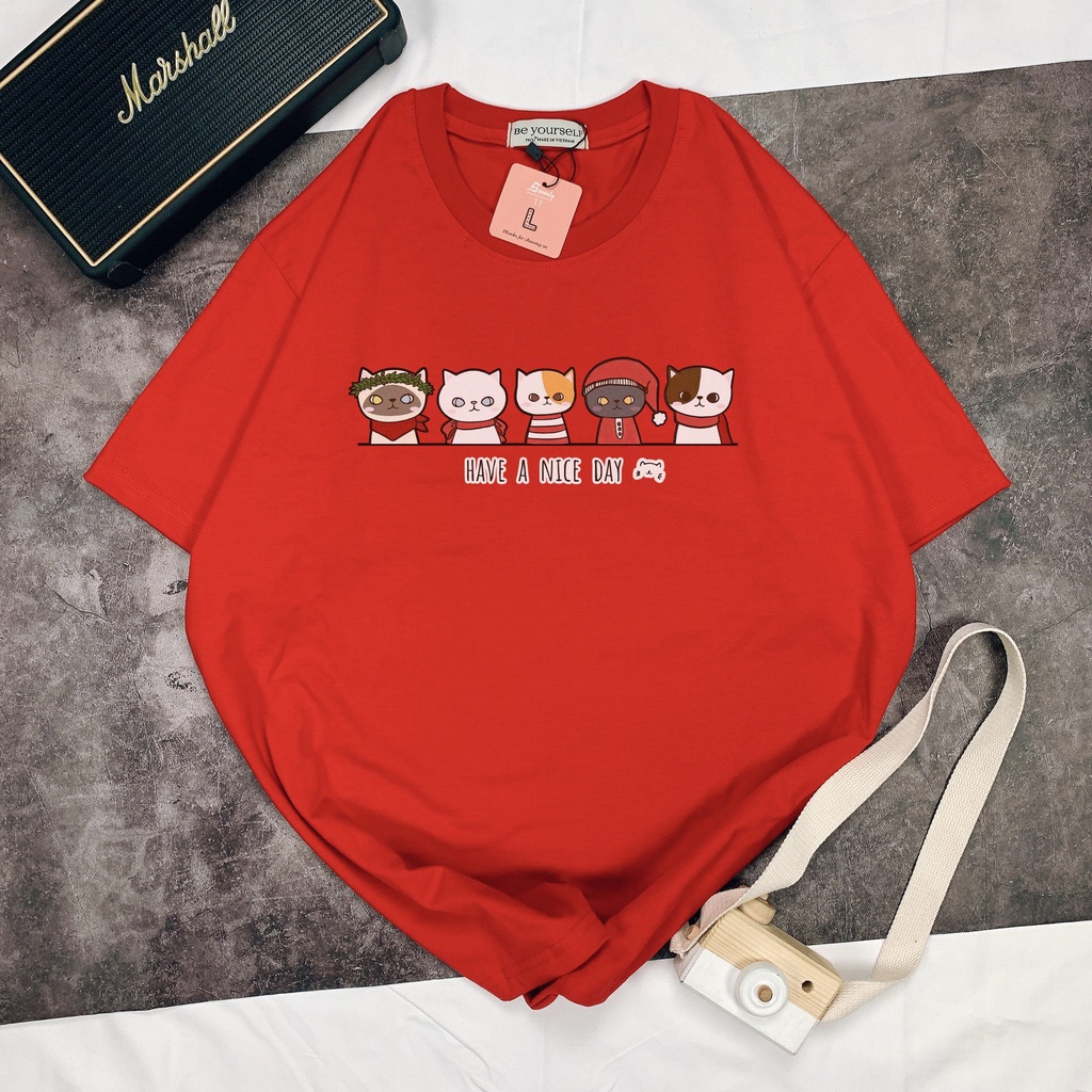 Áo thun Tết Mèo 2023 áo phông nam nữ unisex vải cotton thoáng mát cổ tròn có bigsize 5 Mèo - shop.lucas