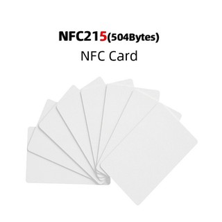 Thẻ Từ NFC NTag215 Tần Số 13,56Mhz Thẻ Trắng Dùng Ghi Dữ Liệu Bằng Điện Thoại