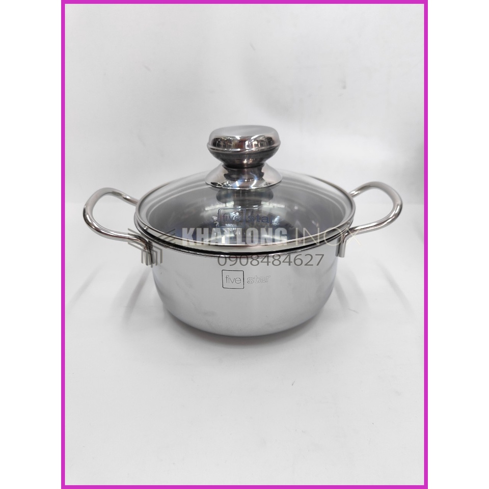 Nồi Inox Five Star Nắp Kính Đẹp Mắt