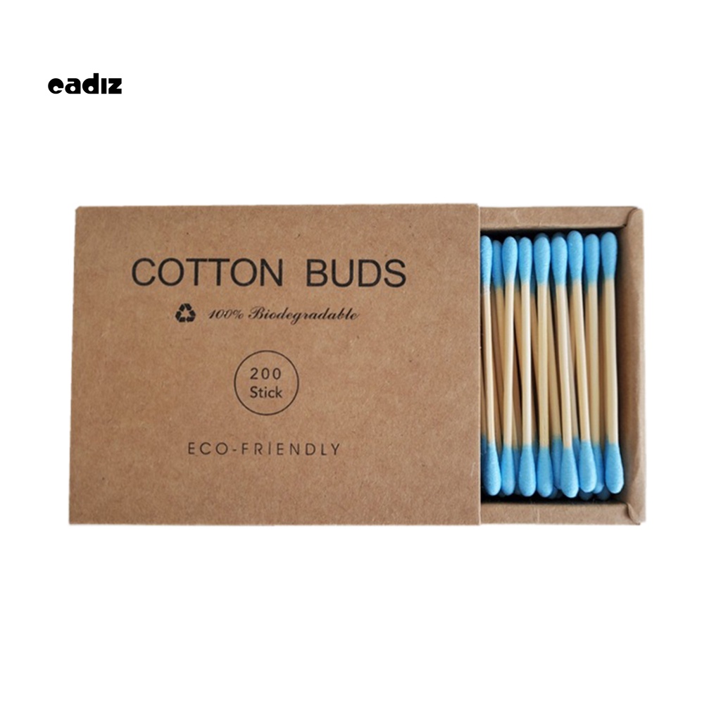 1 Hộp Tăm Bông Trang Điểm Mềm Mại Nhỏ Gọn Tiện Lợi