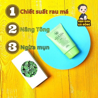 Kem chống nắng rau má byvibes wonder bath vegi centella sun block green spf50+ pa++++