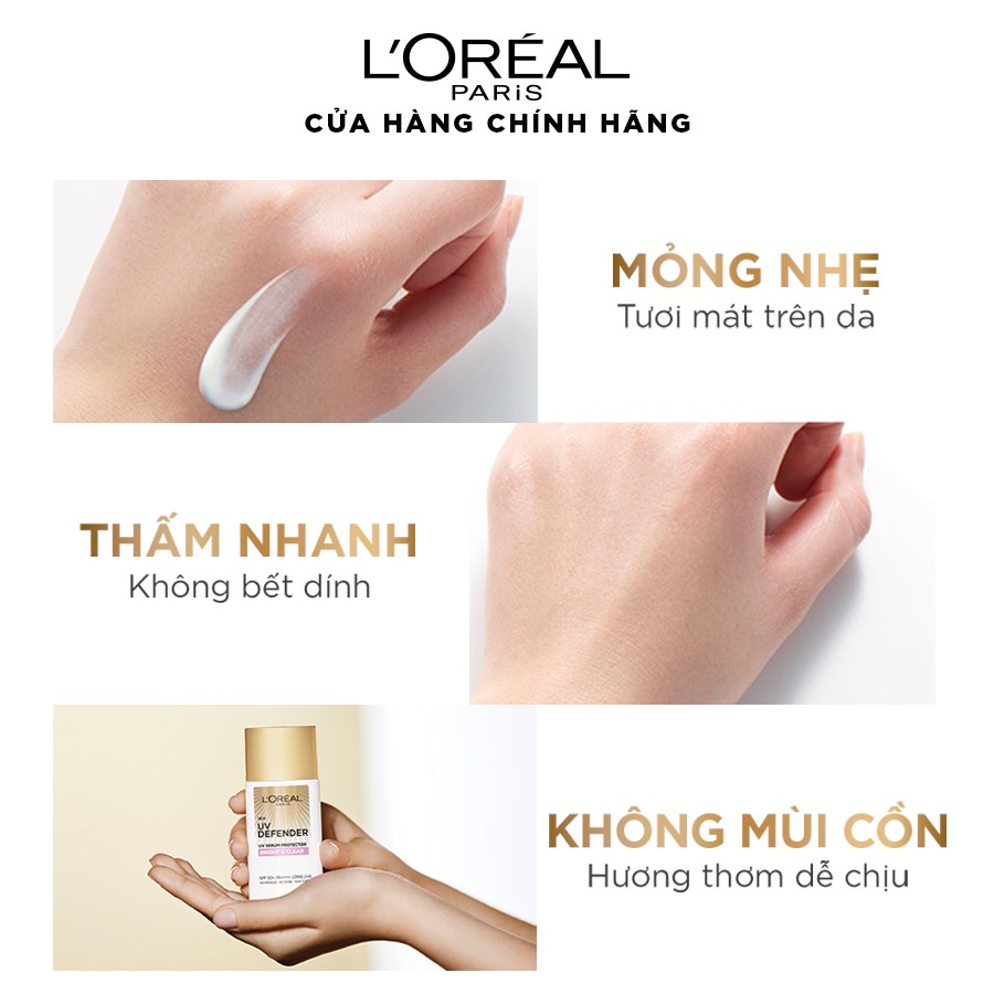 [Quà tặng không bán] Kem chống nắng Mịn Nhẹ Bảo vệ da L’Oreal Paris UV Defender matte & fresh 15ml