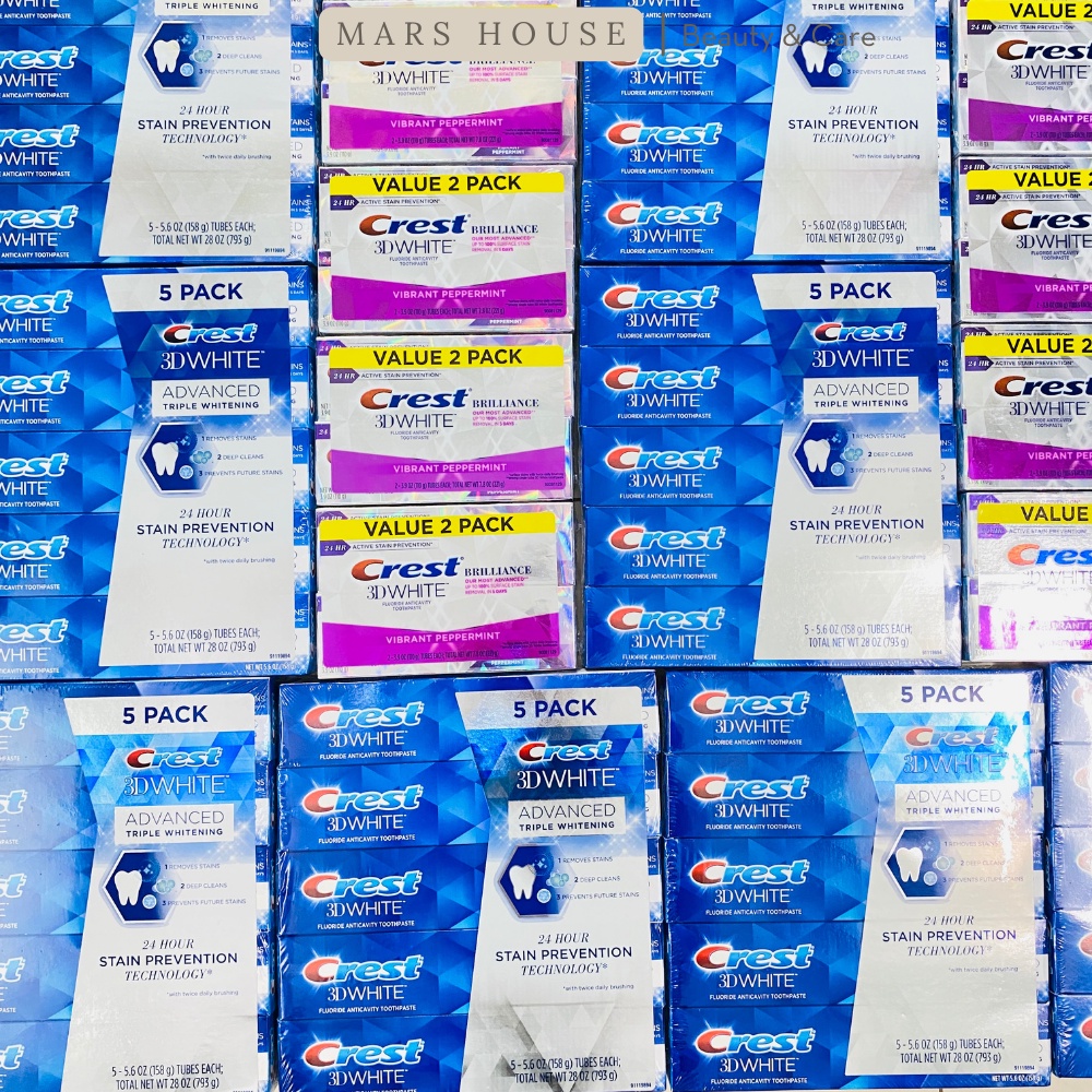 Kem Đánh Răng Crest Chính Hãng - Nhiều dòng, size lớn
