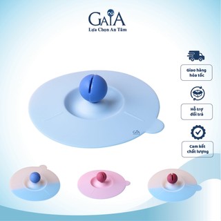Nắp silicon đậy ly cốc dễ thương nhiều màu có thể dùng lò vi sóng