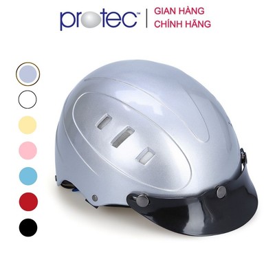Mũ bảo hiểm nửa đầu Protec Rosa RLW an toàn, nhiều màu thời trang, cá tính, size L (56,5cm - 58,5cm)