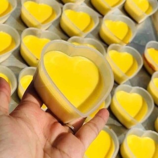 Set 100 khuôn flan tim có nắp dùng hấp bánh flan, đựng panna cotta, rau câu, bánh chuối,…