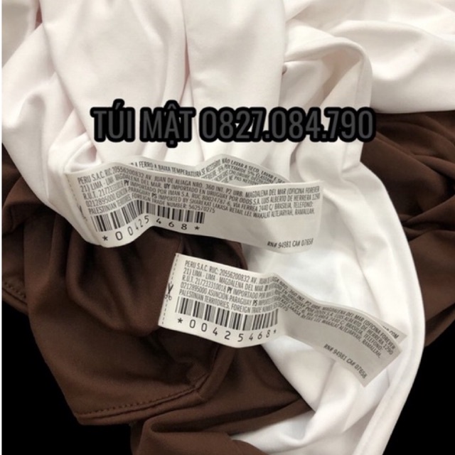 ✅ Áo thun dài tay croptop F21 mầu NÂU và TRẮNG - A8035