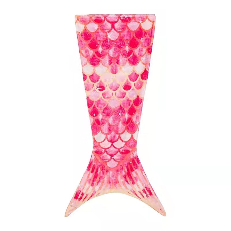 Chăn Ngủ Đuôi Cá Bằng Vải Flannel Phong Cách Mới Thông Dụng Cho Người Lớn Và Trẻ Em