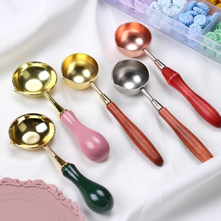 Stitchintime vintage stamp spoon wax pellet heating tool melting wax spoon