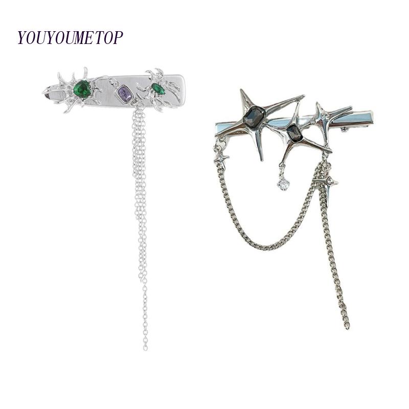 Kẹp Tóc Hình Nhện / Ngôi Sao Phong Cách Gothic Độc Đáo Cho Bé Gái