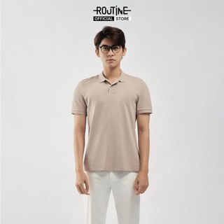 Áo polo nam tay ngắn basic trơn form fitted - routine 10s21pol001cr1