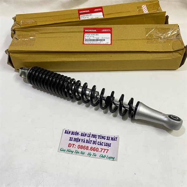 Xóc sau  Wave S / Rs 100 Màu Đen  Zin Honda - 52400KVR881