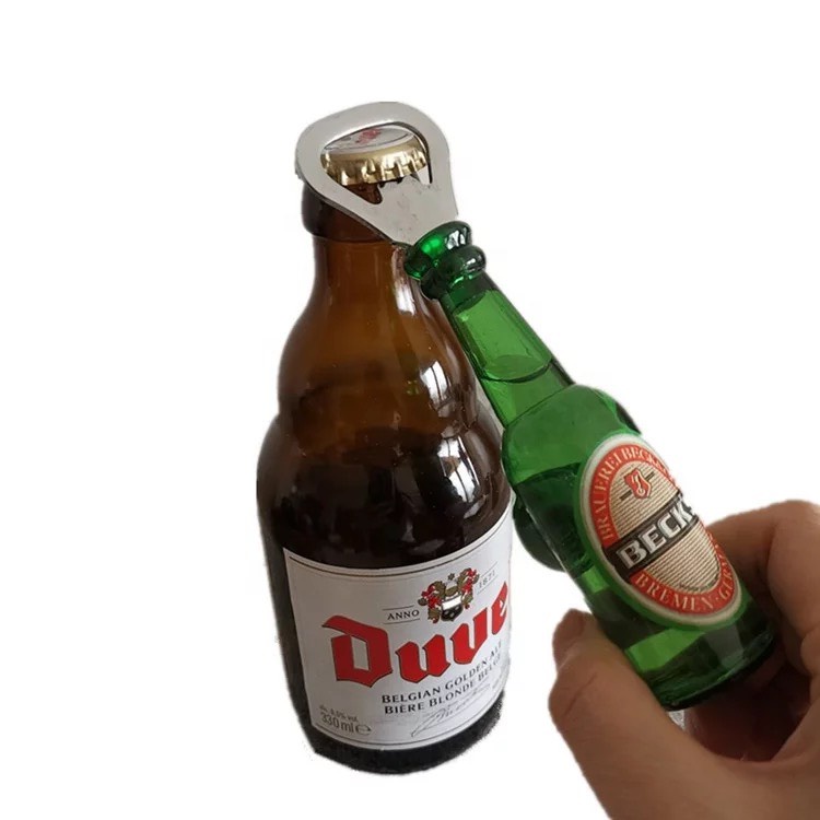 Đồ khui bia mini hình chai bia có nam châm hít tủ lạnh