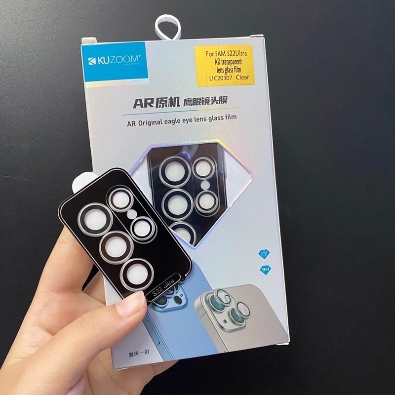 Dán kính bảo vệ camera samsung S23 ultra s23 plus s22 ultra s22 plus chính hãng kuzoom