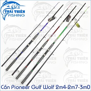 Cần câu cá máy pioneer gulf wolf rỗng, cán hở