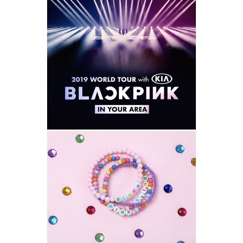 Bộ 4 vòng tay BLACK PINK Chính Hãng - BLACKPINK  BRACELET SET