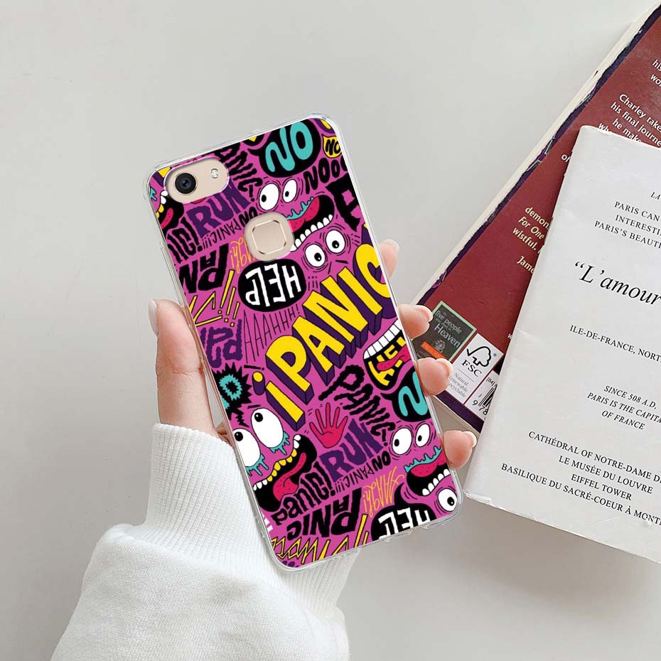 Ốp Điện Thoại TPU Dẻo Họa Tiết Hoạt Hình Dễ Thương Cho VIVO 1718 1716 V7 V7 Plus VIVO V 7 V7 +