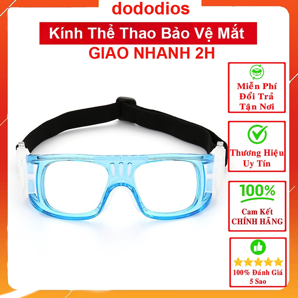 Kính Bảo Vệ Chơi Thể Thao, Bóng Rổ, Bóng Đá Chống Sương Mù, Mồ Hôi Cao Cấp - Có Thể Lắp Mắt Kính Cận - Hãng dododios