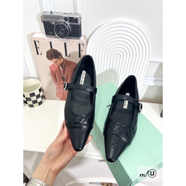 Giầy Bệt Mũi Nhọn Trắng Đen Full Size 35-39  -  By Anh Dinh Phuong