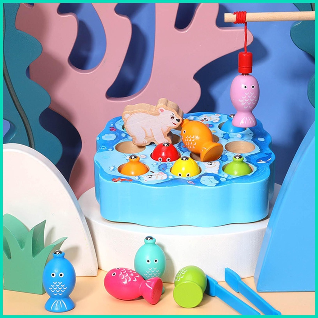 Trò Chơi Câu Cá Nam Châm Montessori Cho Trẻ Em