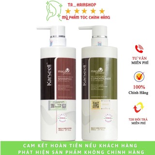 DẦU GỘI KARSEELL MACA PHỤC HỒI TÓC HƯ TỔN, HƯƠNG THƠM NƯỚC HOA, CẶP 500ML -800ML