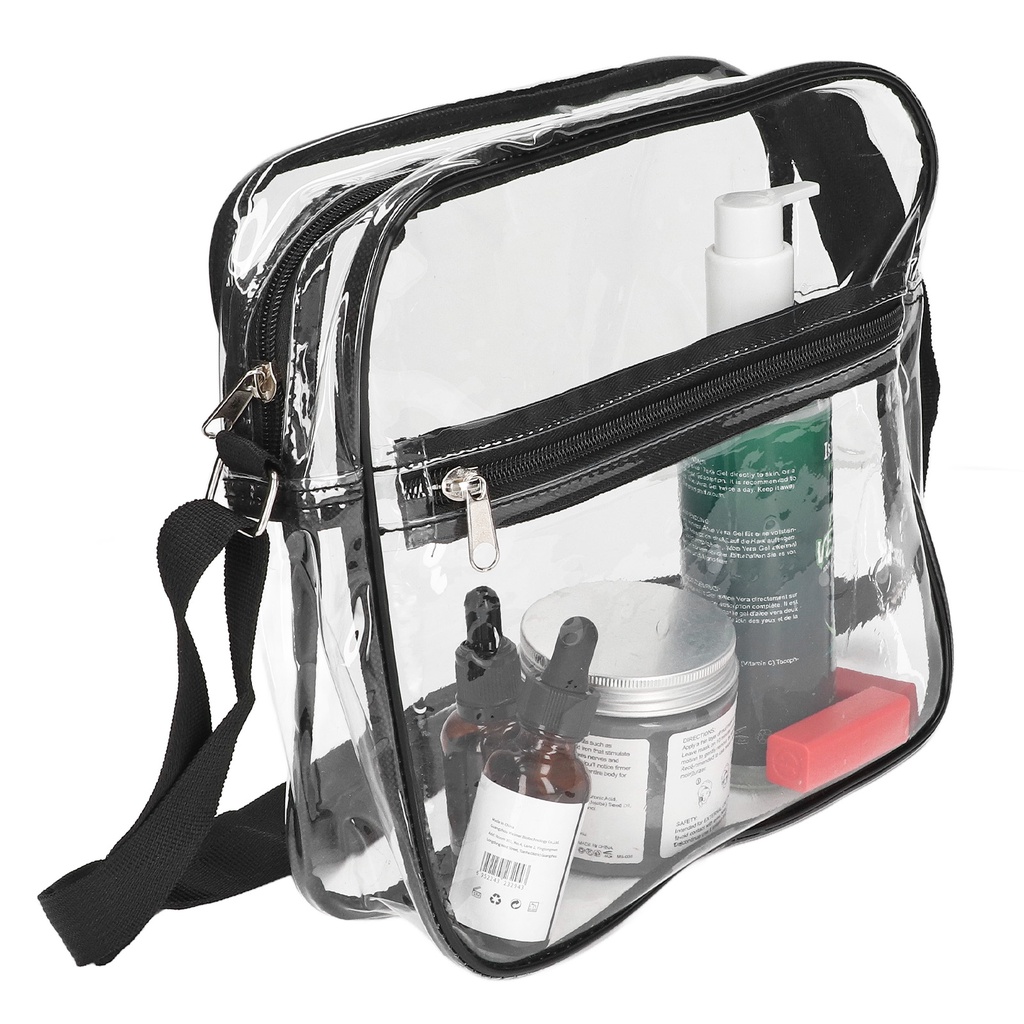 Có thể bán buôn Túi đeo vai Messenger trong suốt tote Ví có dây kéo để đi du lịch ngoài trời Vermont055 Hàng giao ngay