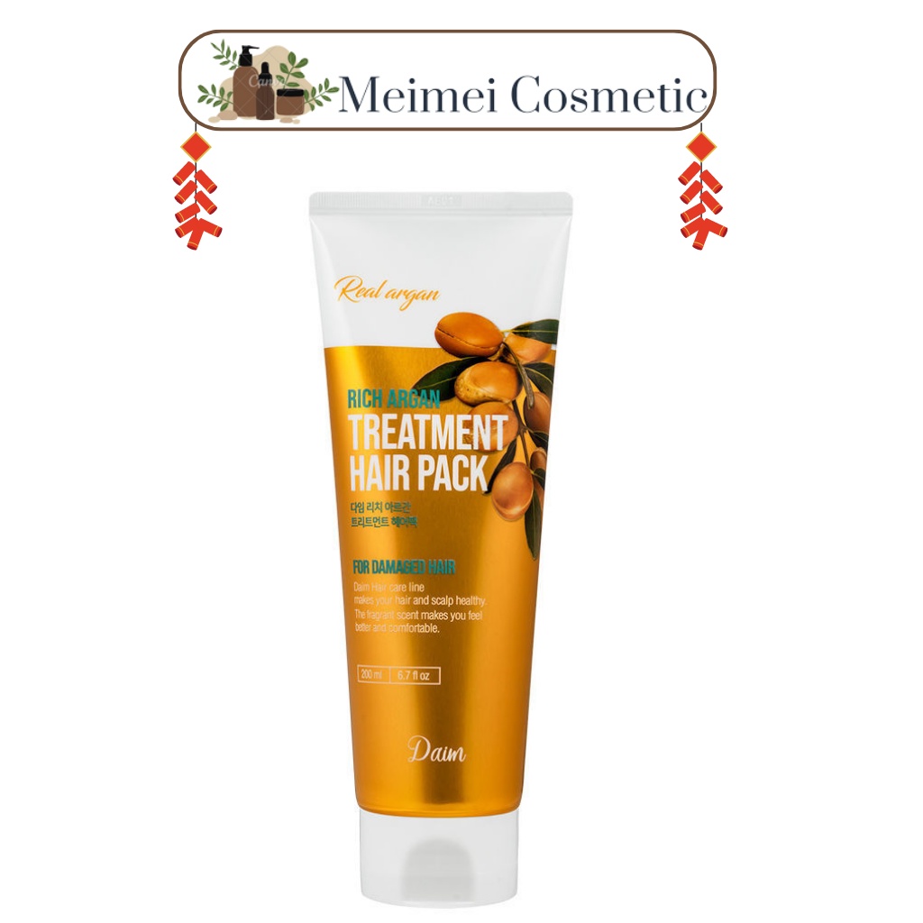 Kem Ủ Tóc Chứa Dầu Argan DAIM Rich Argan Treatment Hair Pack 200ml