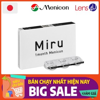 Kính áp tròng cận trong suốt Miru 1 month Menicon xuất xứ từ Nhật Bản