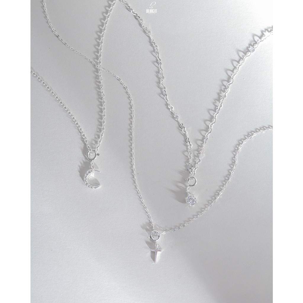 Dây chuyền bạc nữ 925 BLING IT thiết kế basic ( dây trơn) BIVC305
