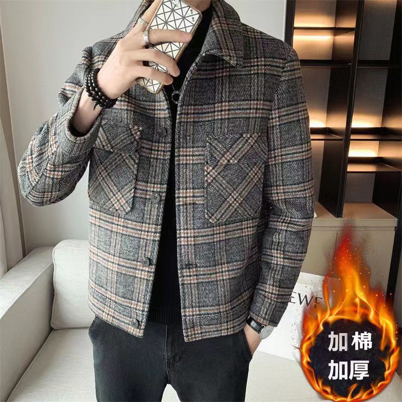 Áo khoác Blazer Nam áo măng tô nam Dáng Ôm Phong Cách Hàn Quốc Thời Trang Thu Đông