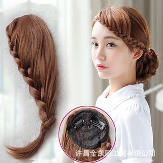 Tóc mái tết đuôi sam 😍FREESHIP😍 tóc mái giả, mái tóc giả, tóc giả nữ Sỉ 35k