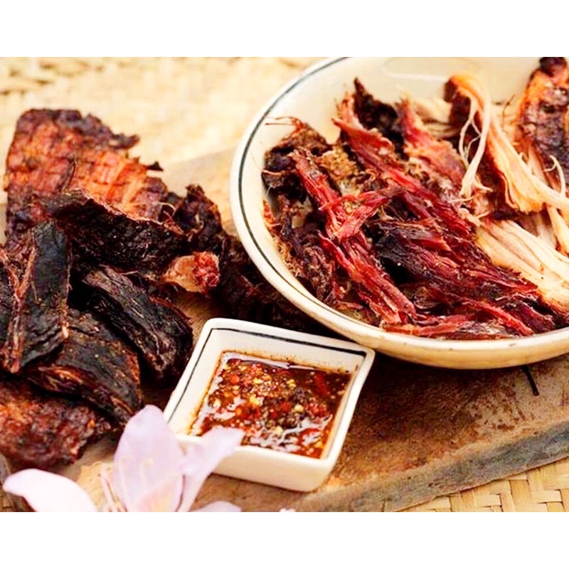 [Loại 1]Thịt Lợn, Bò, Trâu Gác Bếp Tây Bắc tặng kèm chẩm chéo cao cấp 1kg