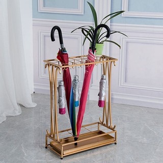 Giá Để Đồ Dù Sắt Có Khay Nhỏ Giọt 10 Lỗ 8 Móc Giá Treo Ô Cho Gia Đình Sảnh Khách Sạn 【MOMYKEEP】
