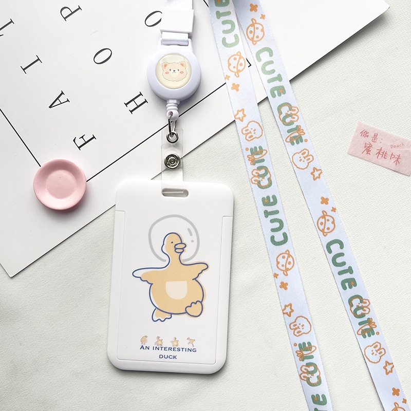 Dây Buộc Thẻ Co Giãn Dập Nổi Hình Gấu / Hành Tinh / Thỏ Dễ Thương Cho Nam Và Nữ