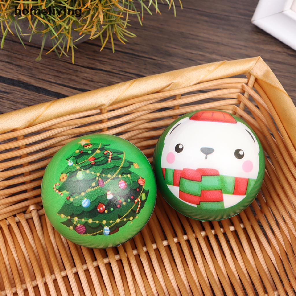 Quả Bóng Xốp PU Giải Tỏa Căng Thẳng Kích Thước 63mm Trang Trí Giáng Sinh