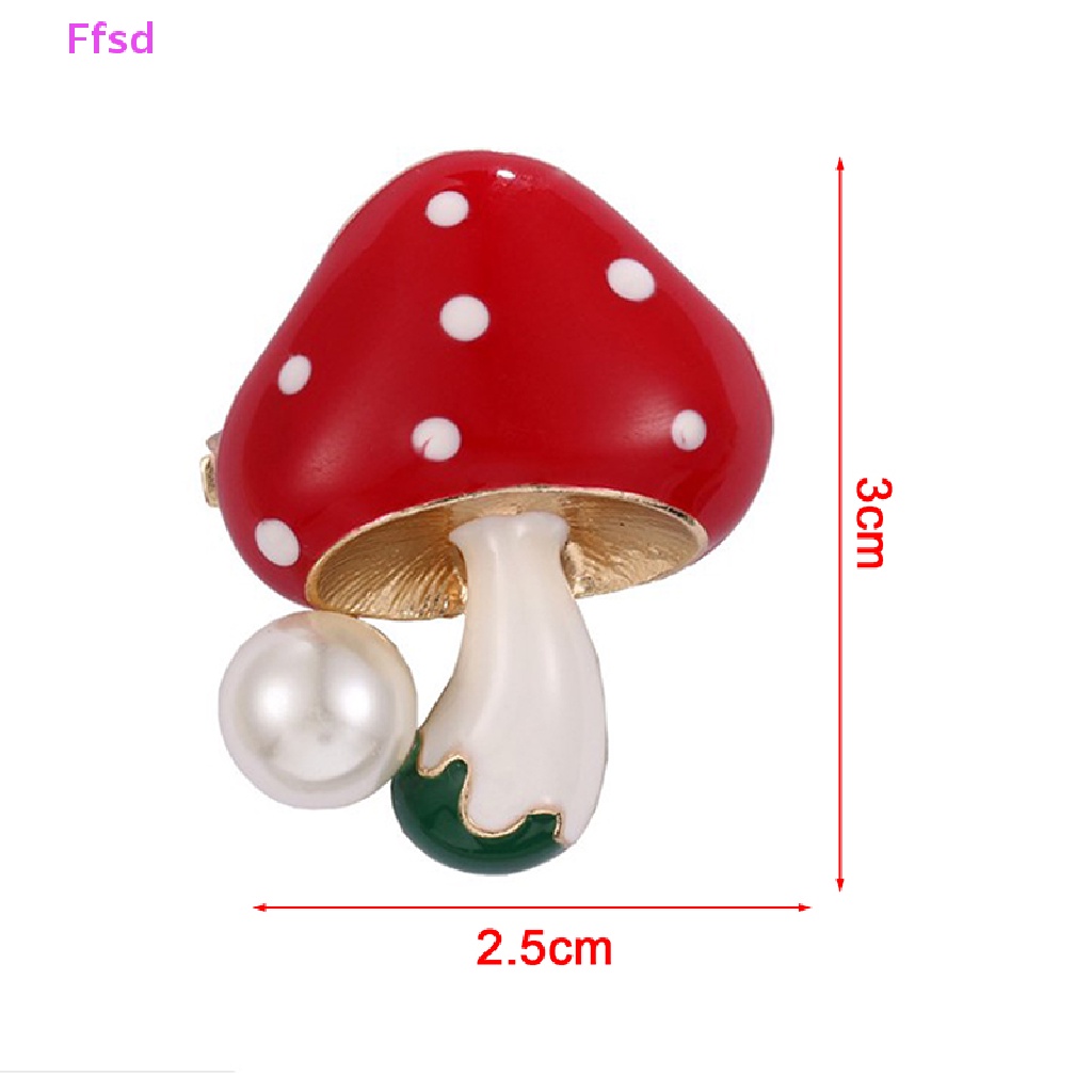 {Ffsd} Ghim Cài Áo Hoạt Hình Cây Nấm Tráng Men Tùy Chỉnh Vui Nhộn Dễ Thương * Bán Chạy