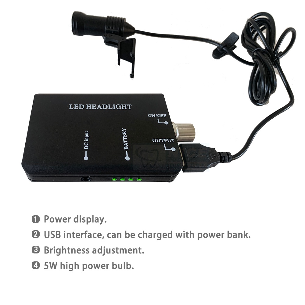 Đèn Pha LED 5W 2.5X / 3.5X Chuyên Dụng Cho Nha Khoa Có Thể Sạc Lại Pin Lithium