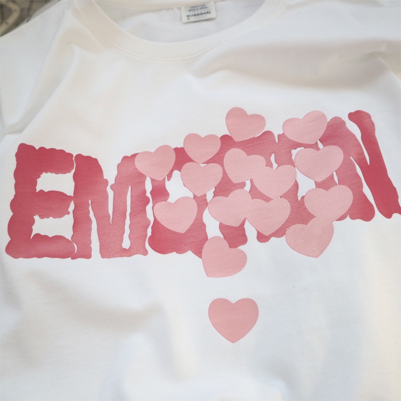 Áo Thun Ngắn Tay In Chữ Thời Trang Hàn Quốc