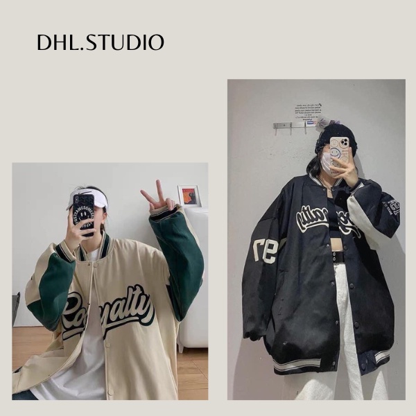 Áo Khoác Gió Boomber 2 Lớp Unisex Hottrend 2021 D24