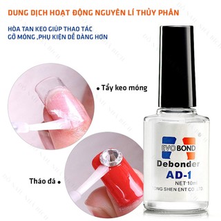Nước tháo móng úp , làm sáng đá Debonder AD1