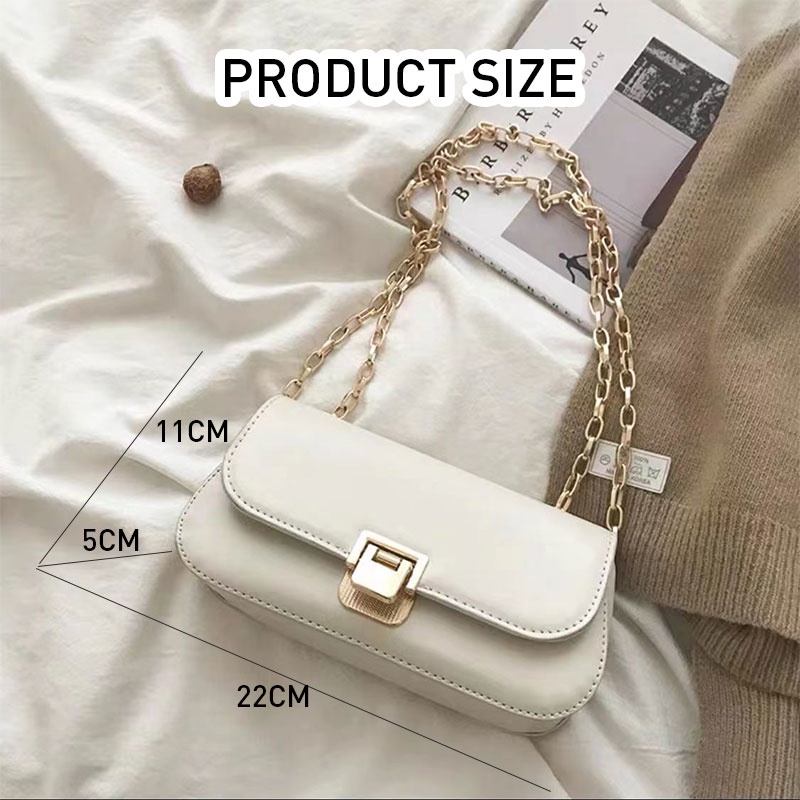 Mischa Túi Xách Da PU Màu Trơn Phong Cách Phương Tây Thời Trang Cao Cấp