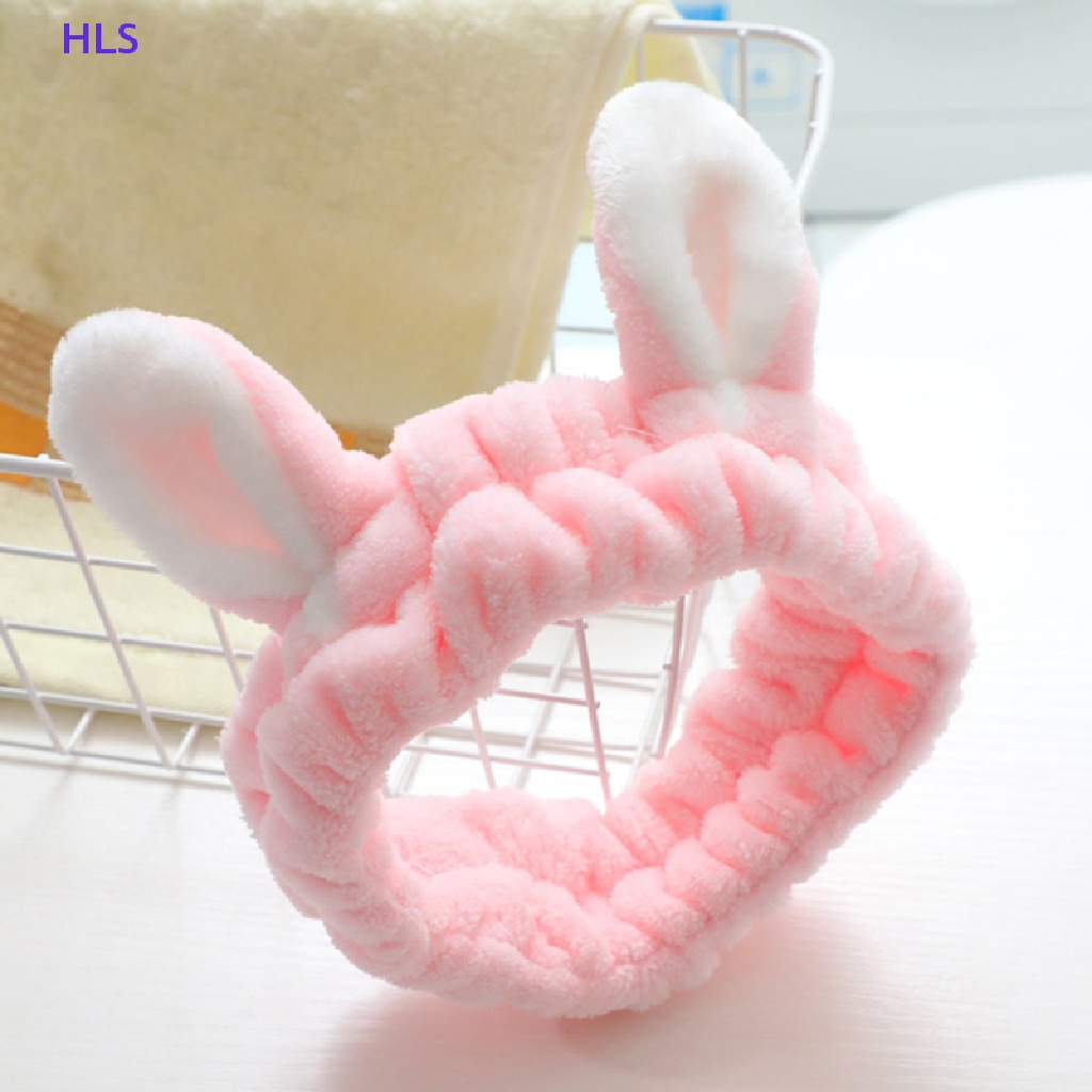 Băng Đô Mềm Mại Co Giãn Trang Điểm / Trang Điểm / Rửa Mặt Hình Nơ In Chữ Đáng Yêu Cho Bé Gái