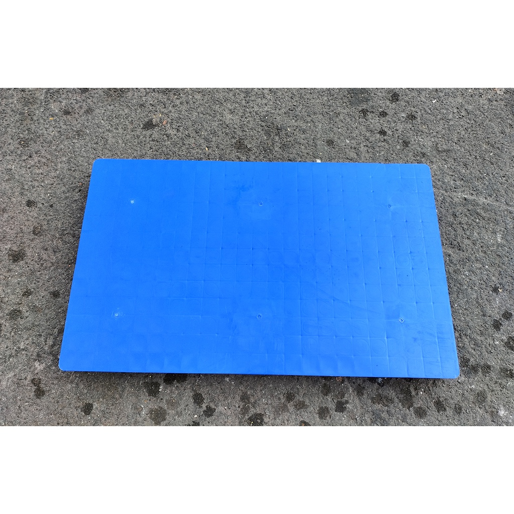 PALLET NHỰA 60x100x10 MẶT BÍT LOẠI 1 XANH DƯƠNG