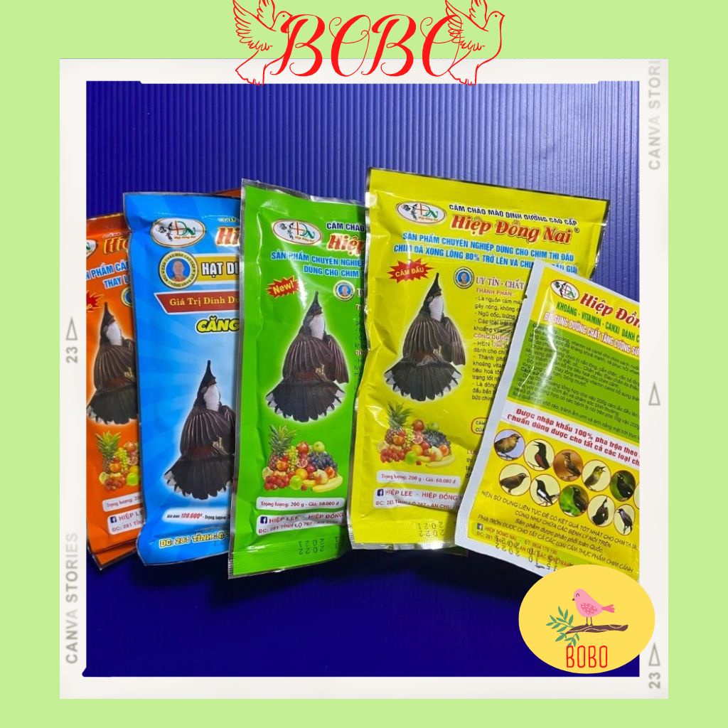 Cám chim Hiệp Đồng Nai cao cấp khối lượng 200gr - Thức ăn cho chim chào mào