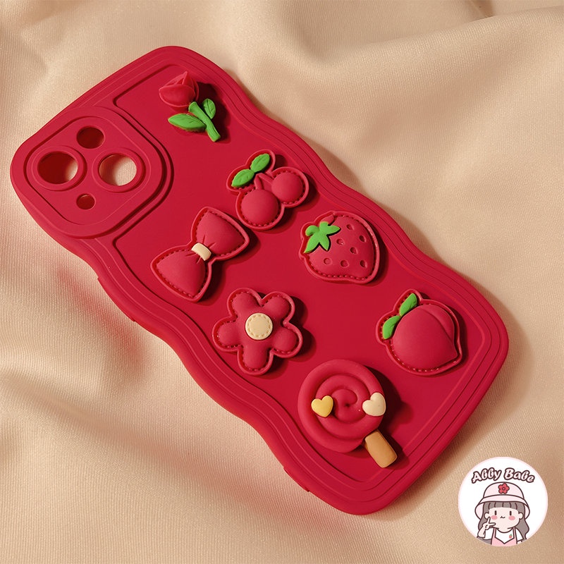 Ốp Điện Thoại TPU Mềm Chống Mồ Hôi Hình Hoa Tulip 3D Cho IPhone 14 Pro Max 11 13 12 11 Pro Max X XS XR