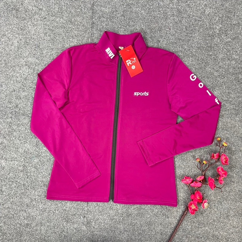 Áo khoác, áo dài tay golf, tennis xinh, chất cao cấp 2 lớp ạ.